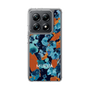 Slim Protection Case［ MURUA - Art print - Navy × Orange ］