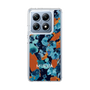 Slim Protection Case［ MURUA - Art print - Navy × Orange ］