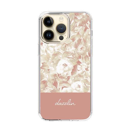 Slim Protection Case［ dazzlin - PaintFlower - Pink ］