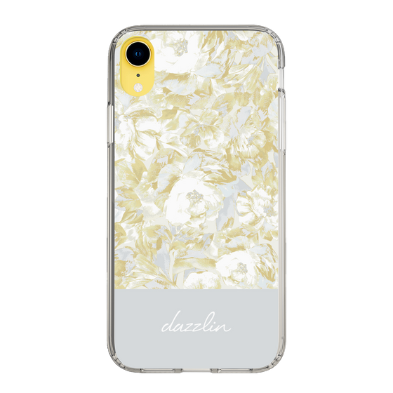 Slim Protection Case［ dazzlin - PaintFlower - Light Blue ］