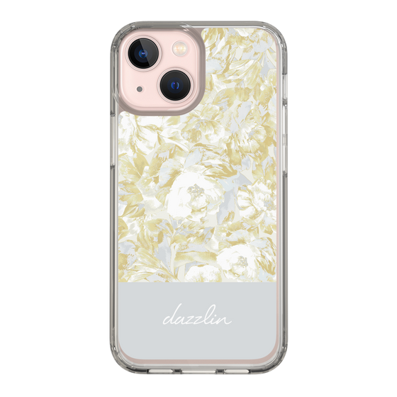Slim Protection Case［ dazzlin - PaintFlower - Light Blue ］