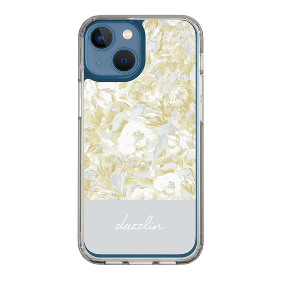 Slim Protection Case［ dazzlin - PaintFlower - Light Blue ］