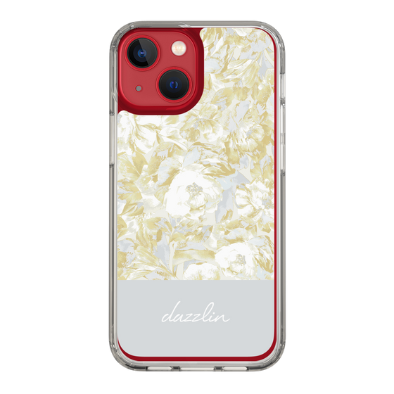 Slim Protection Case［ dazzlin - PaintFlower - Light Blue ］