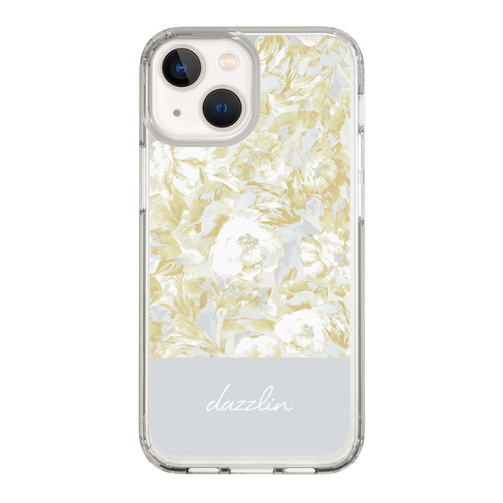 Slim Protection Case［ dazzlin - PaintFlower - Light Blue ］