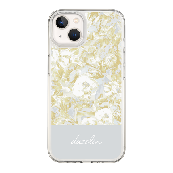 Slim Protection Case［ dazzlin - PaintFlower - Light Blue ］