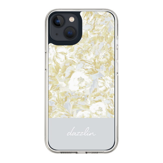 Slim Protection Case［ dazzlin - PaintFlower - Light Blue ］