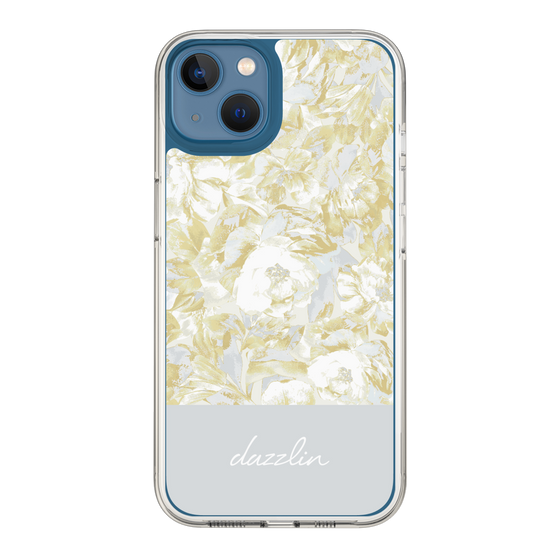 Slim Protection Case［ dazzlin - PaintFlower - Light Blue ］