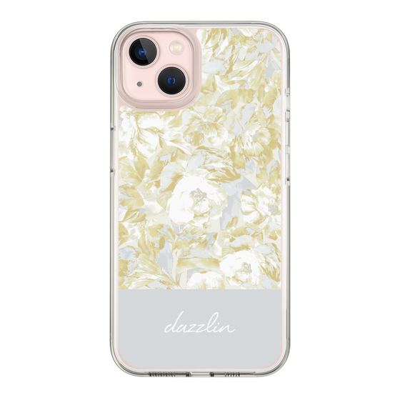 Slim Protection Case［ dazzlin - PaintFlower - Light Blue ］