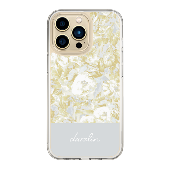 Slim Protection Case［ dazzlin - PaintFlower - Light Blue ］