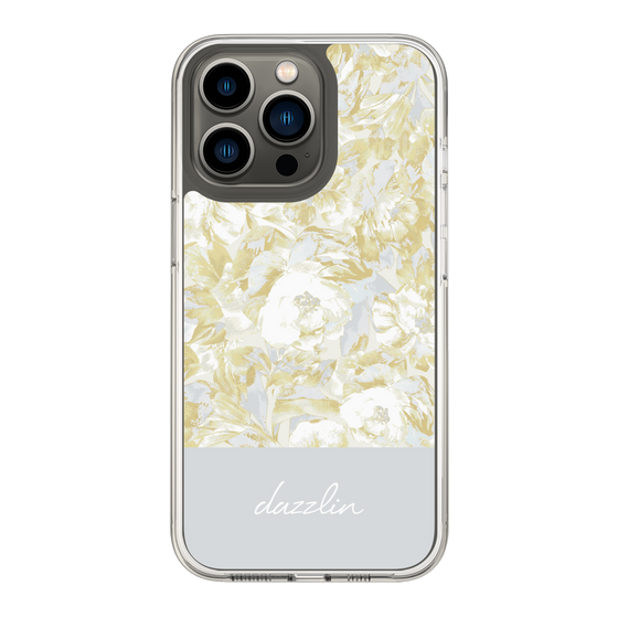 Slim Protection Case［ dazzlin - PaintFlower - Light Blue ］