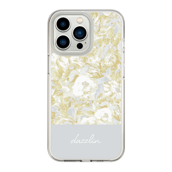 Slim Protection Case［ dazzlin - PaintFlower - Light Blue ］