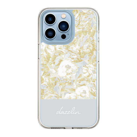 Slim Protection Case［ dazzlin - PaintFlower - Light Blue ］