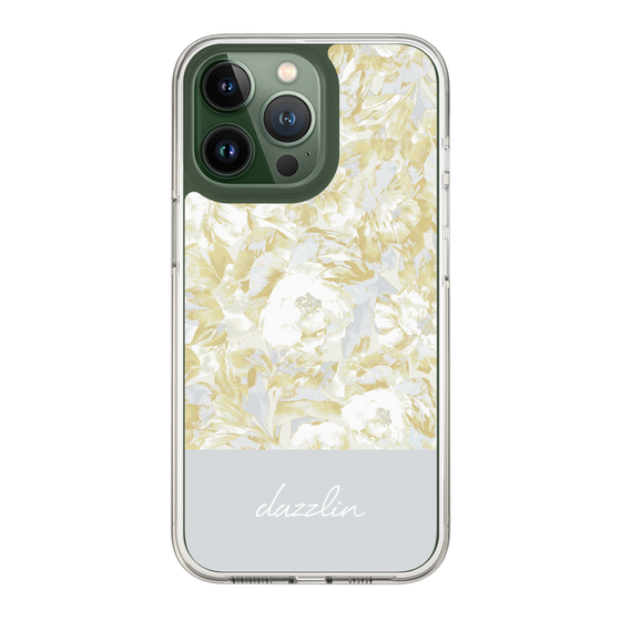 Slim Protection Case［ dazzlin - PaintFlower - Light Blue ］