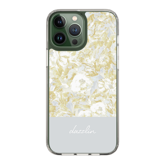 Slim Protection Case［ dazzlin - PaintFlower - Light Blue ］