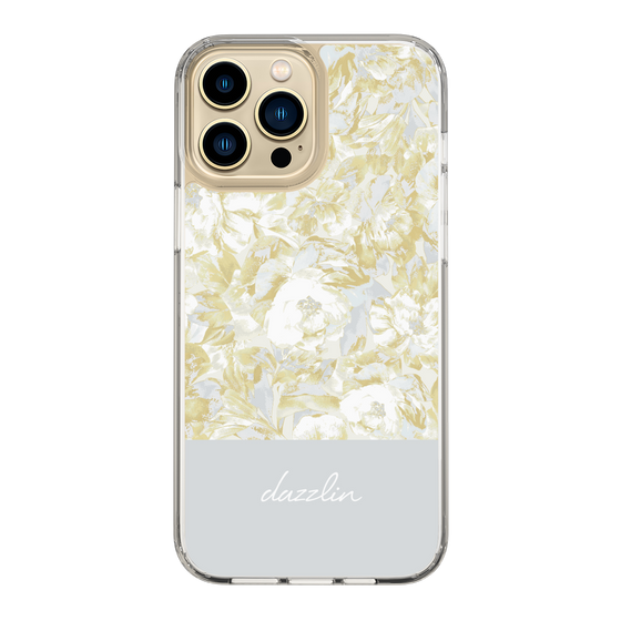 Slim Protection Case［ dazzlin - PaintFlower - Light Blue ］