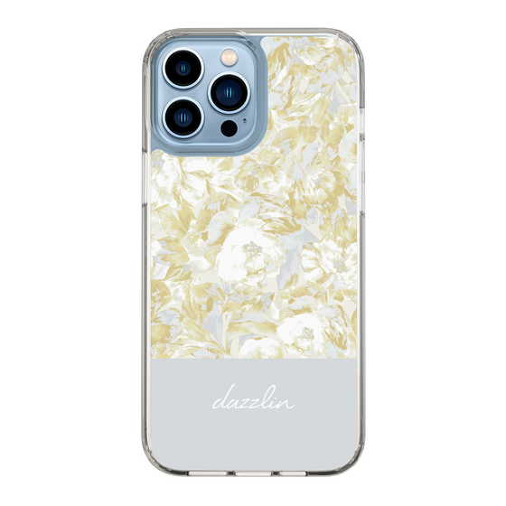 Slim Protection Case［ dazzlin - PaintFlower - Light Blue ］