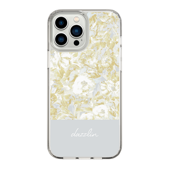 Slim Protection Case［ dazzlin - PaintFlower - Light Blue ］
