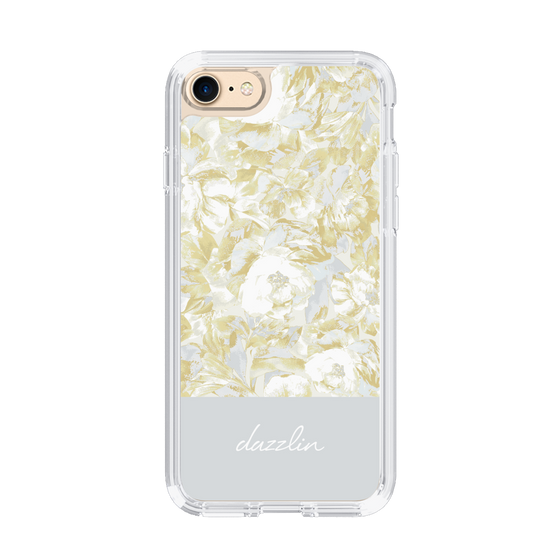 Slim Protection Case［ dazzlin - PaintFlower - Light Blue ］