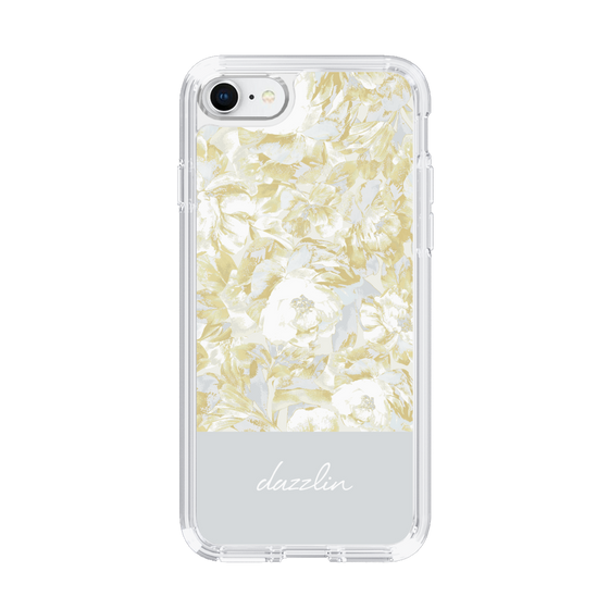 Slim Protection Case［ dazzlin - PaintFlower - Light Blue ］
