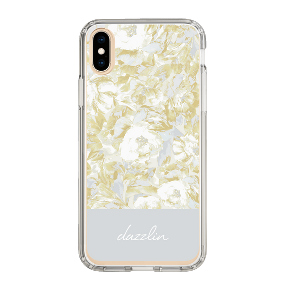 Slim Protection Case［ dazzlin - PaintFlower - Light Blue ］
