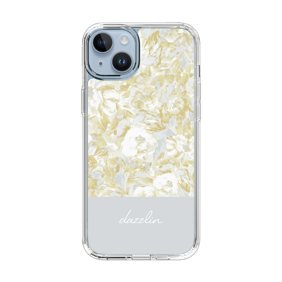 Slim Protection Case［ dazzlin - PaintFlower - Light Blue ］