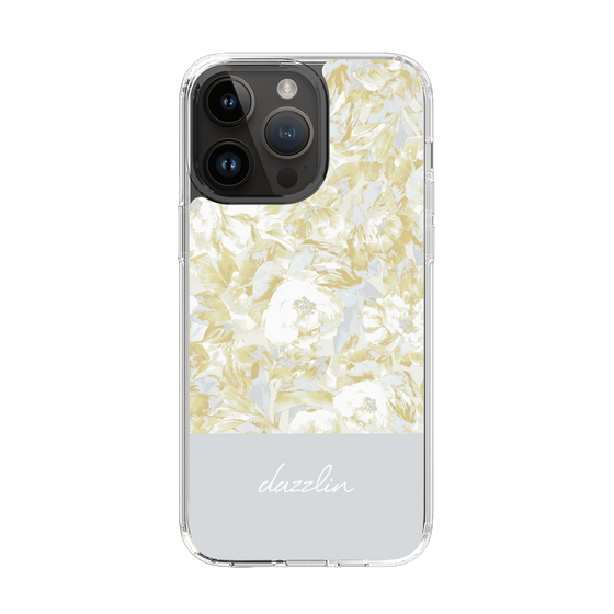 Slim Protection Case［ dazzlin - PaintFlower - Light Blue ］