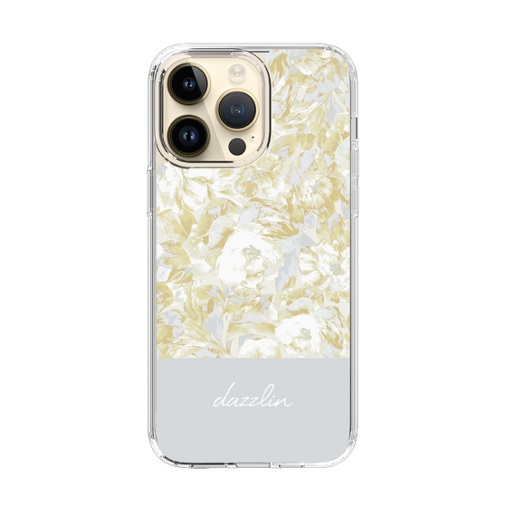 Slim Protection Case［ dazzlin - PaintFlower - Light Blue ］