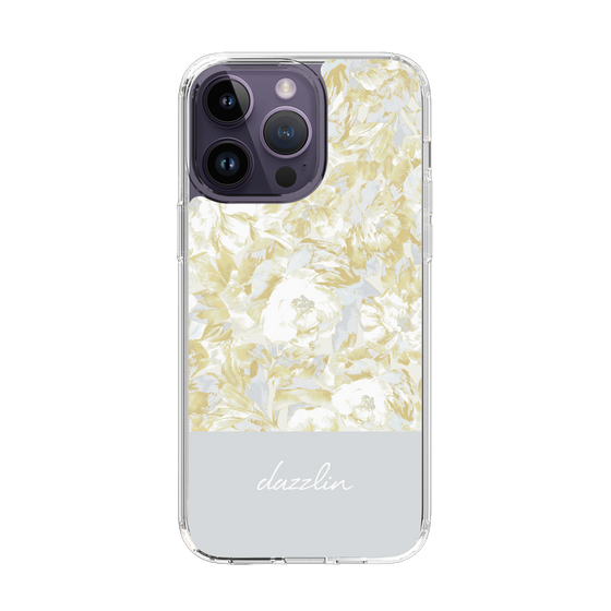 Slim Protection Case［ dazzlin - PaintFlower - Light Blue ］