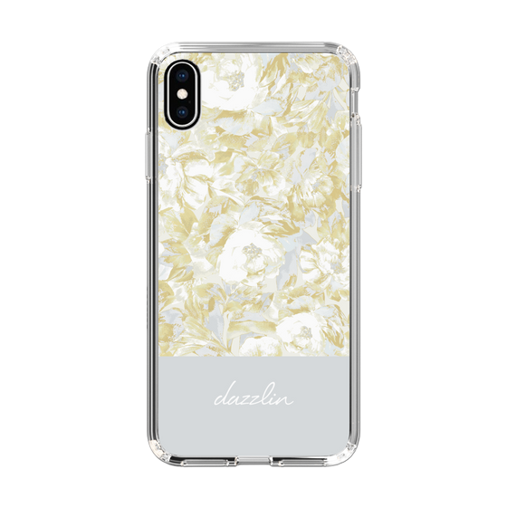 Slim Protection Case［ dazzlin - PaintFlower - Light Blue ］