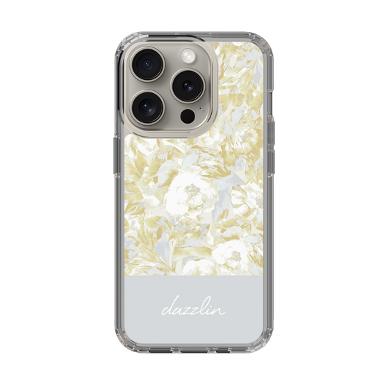 Slim Protection Case［ dazzlin - PaintFlower - Light Blue ］
