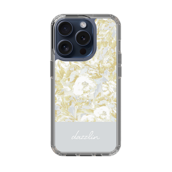 Slim Protection Case［ dazzlin - PaintFlower - Light Blue ］