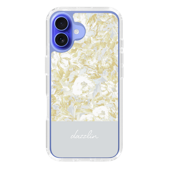 Slim Protection Case［ dazzlin - PaintFlower - Light Blue ］