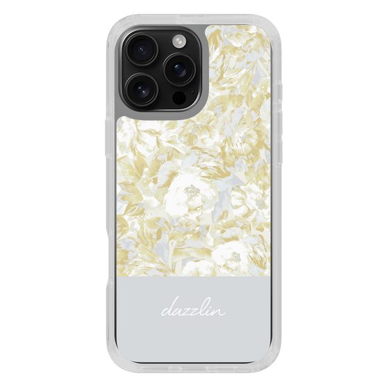 Slim Protection Case［ dazzlin - PaintFlower - Light Blue ］