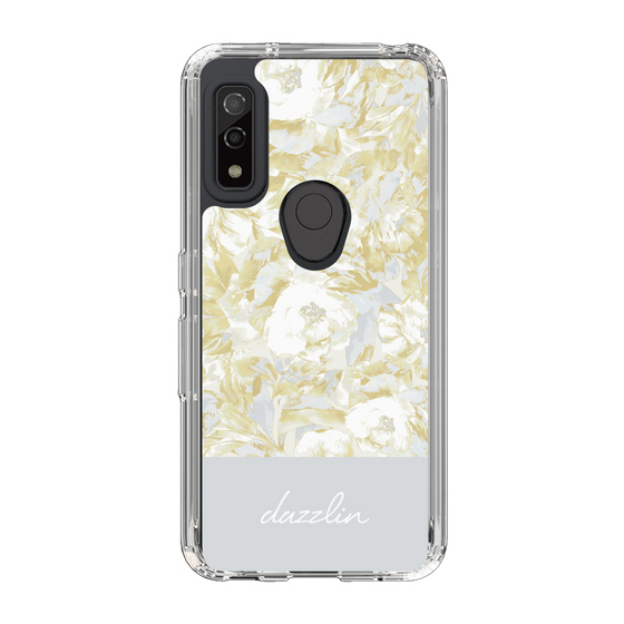 Slim Protection Case［ dazzlin - PaintFlower - Light Blue ］