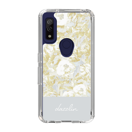 Slim Protection Case［ dazzlin - PaintFlower - Light Blue ］