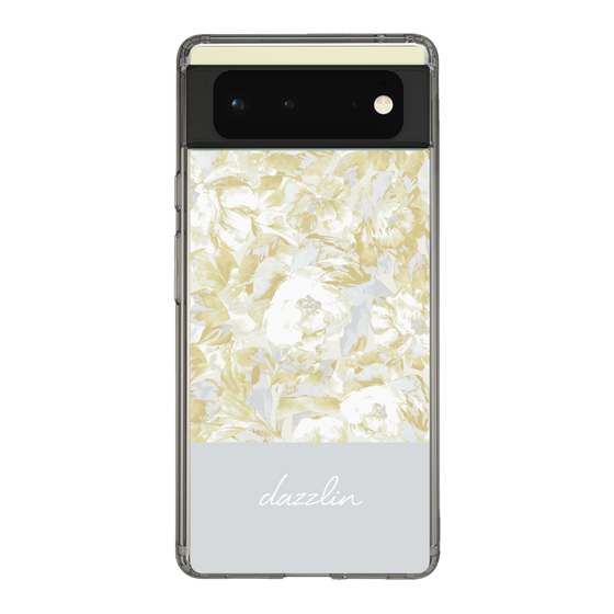 Slim Protection Case［ dazzlin - PaintFlower - Light Blue ］
