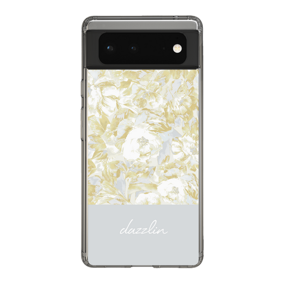 Slim Protection Case［ dazzlin - PaintFlower - Light Blue ］