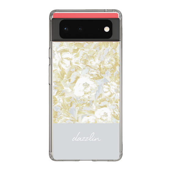 Slim Protection Case［ dazzlin - PaintFlower - Light Blue ］