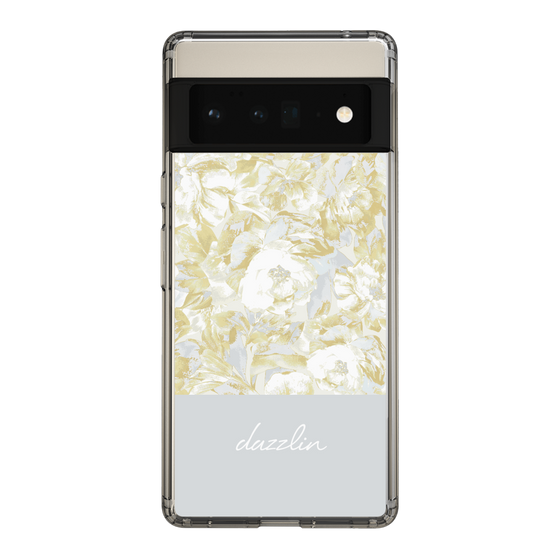 Slim Protection Case［ dazzlin - PaintFlower - Light Blue ］