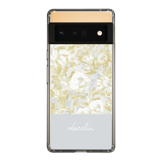 Slim Protection Case［ dazzlin - PaintFlower - Light Blue ］
