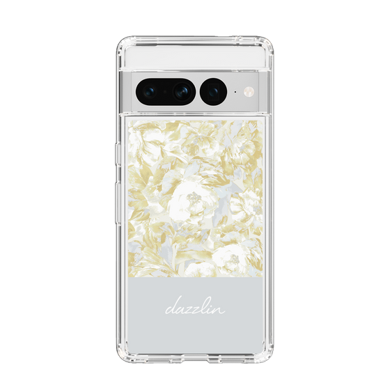 Slim Protection Case［ dazzlin - PaintFlower - Light Blue ］