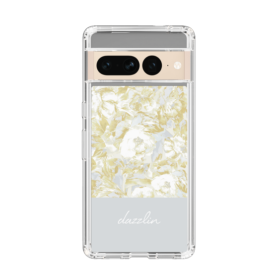 Slim Protection Case［ dazzlin - PaintFlower - Light Blue ］