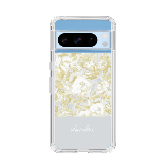 Slim Protection Case［ dazzlin - PaintFlower - Light Blue ］