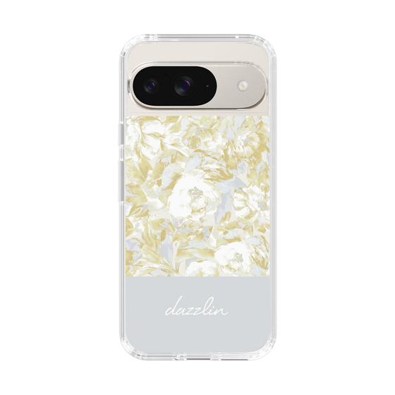 Slim Protection Case［ dazzlin - PaintFlower - Light Blue ］