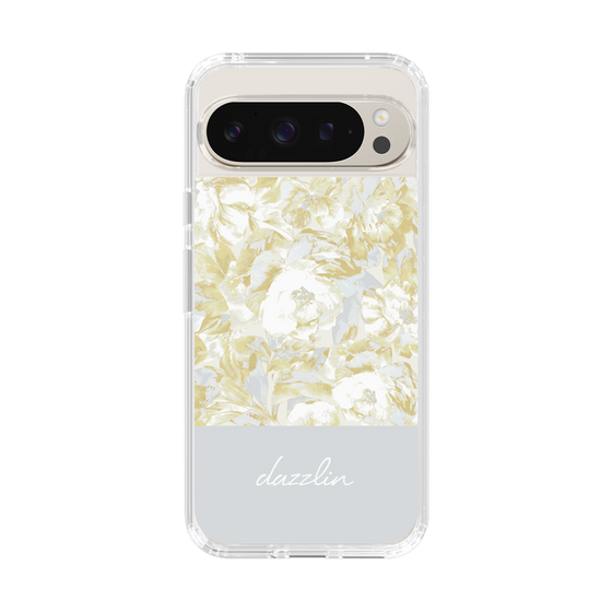 Slim Protection Case［ dazzlin - PaintFlower - Light Blue ］