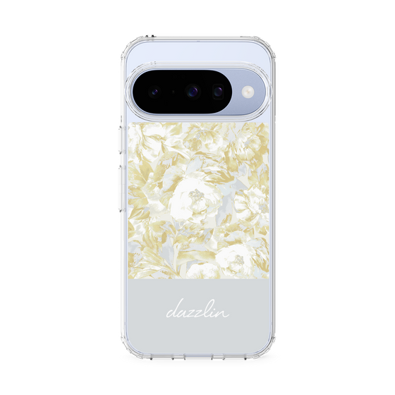 Slim Protection Case［ dazzlin - PaintFlower - Light Blue ］