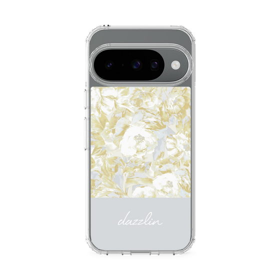 Slim Protection Case［ dazzlin - PaintFlower - Light Blue ］