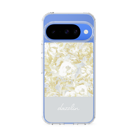 Slim Protection Case［ dazzlin - PaintFlower - Light Blue ］