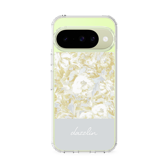 Slim Protection Case［ dazzlin - PaintFlower - Light Blue ］