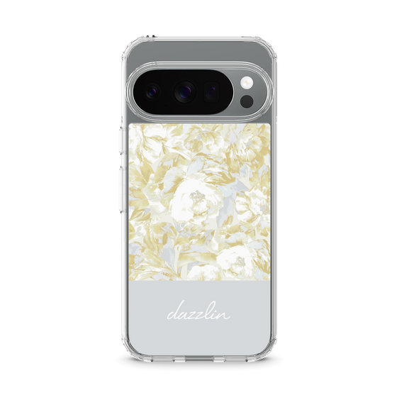Slim Protection Case［ dazzlin - PaintFlower - Light Blue ］